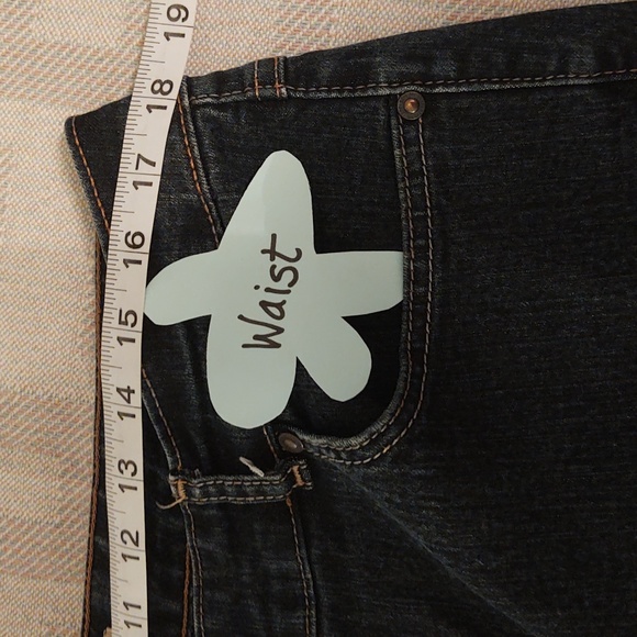 Just My Size Stretch Classic Denim Indigo Jeans Size 16W - Picture 3 of 6